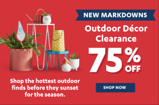 Outdoor Decor Clearance Sale